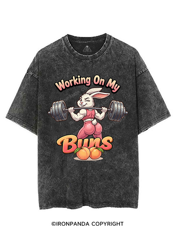 working  on my buns VINTAGE GYM SHIRT