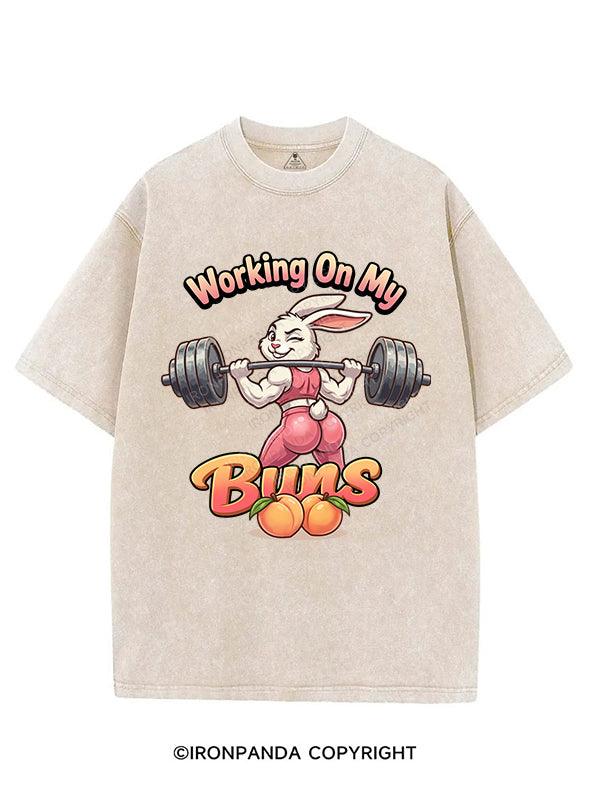 working  on my buns VINTAGE GYM SHIRT