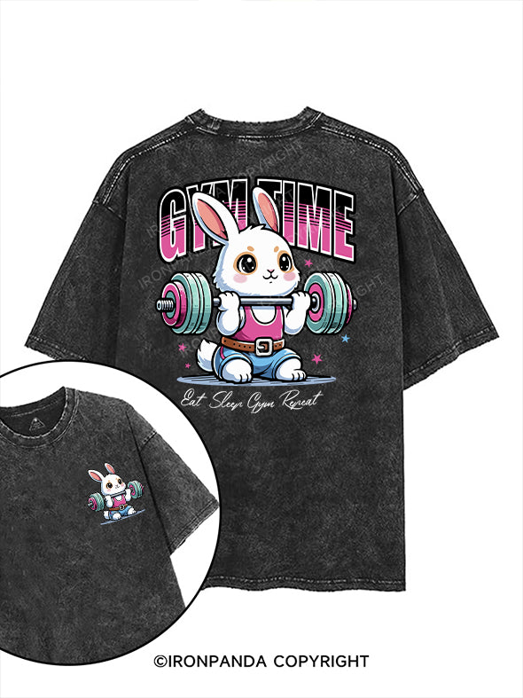 GYM TIME printed Gym Shirt