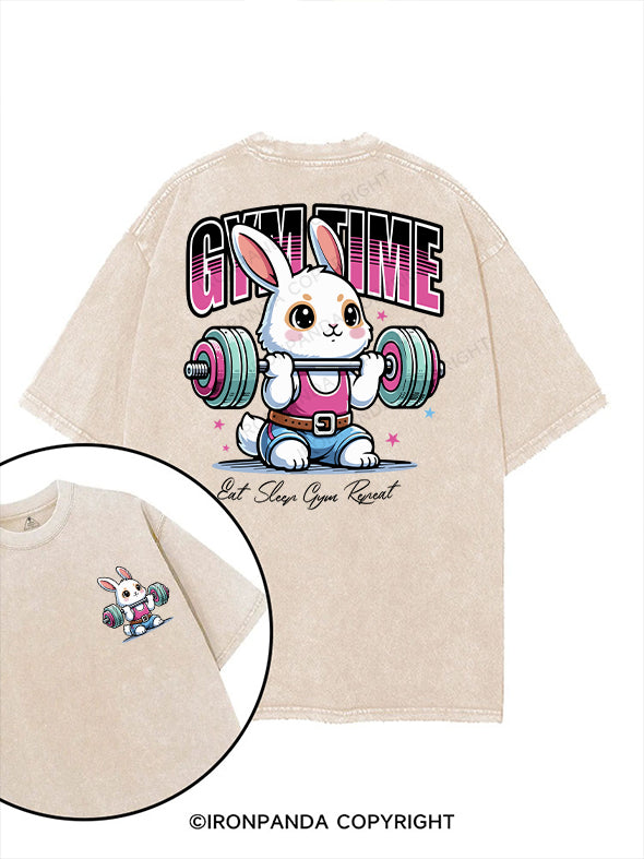 GYM TIME printed Gym Shirt
