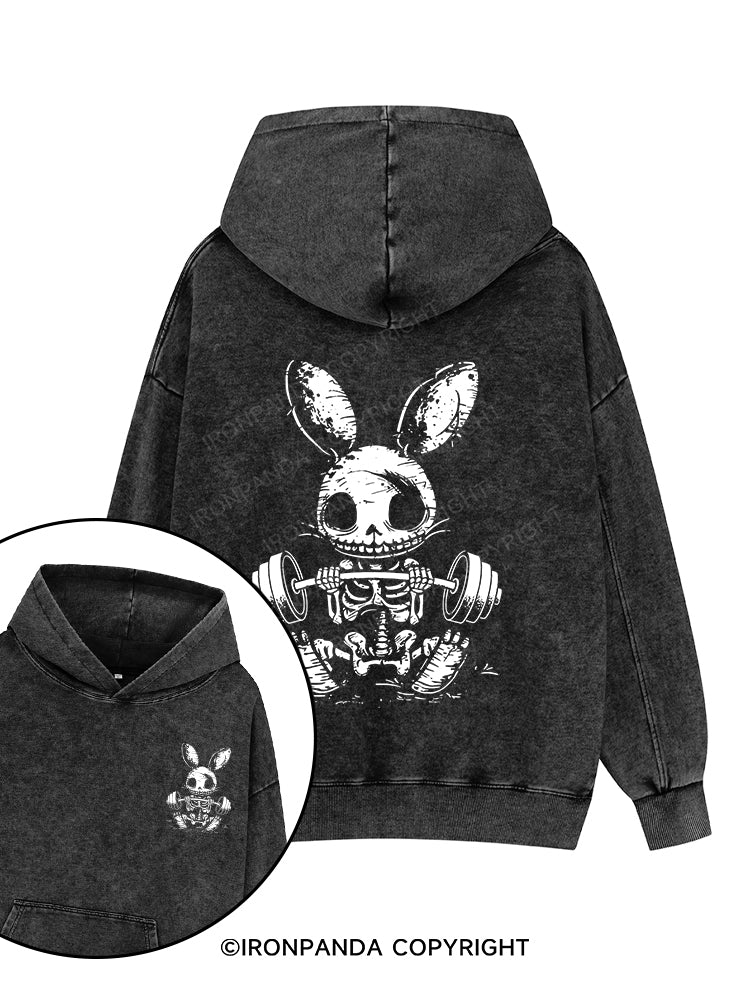 Lift or Hop Washed Gym Hoodie