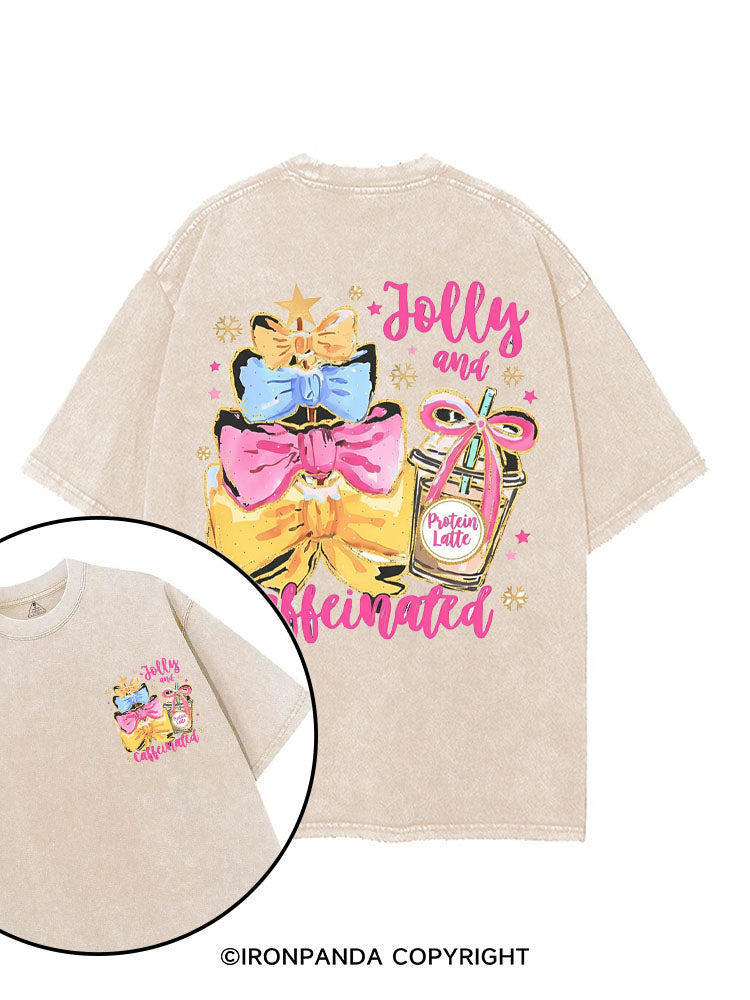 Jolly and Caffeinated printed Gym Shirt