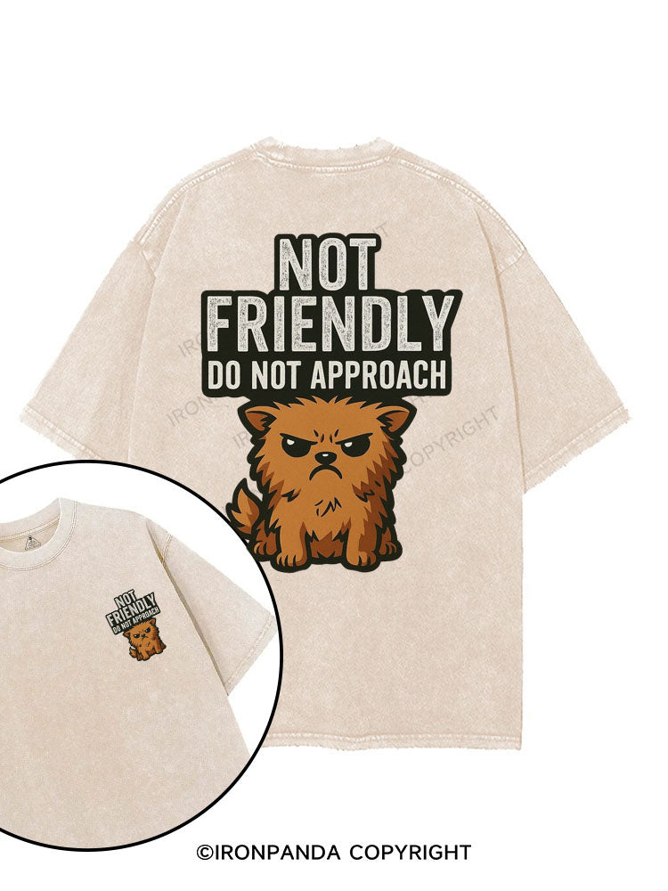 Not friendly do not touch printed Gym Shirt