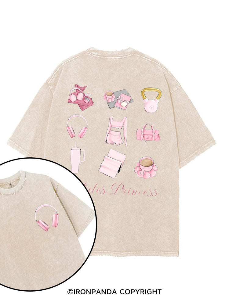 Pilates Princess printed Gym Shirt