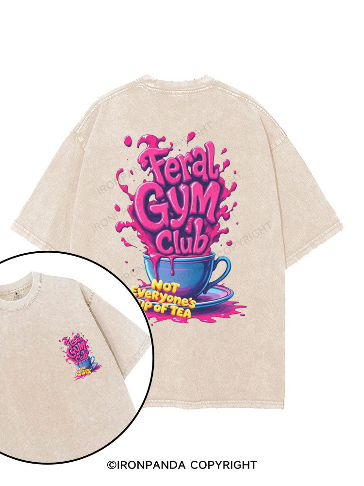 Feral Gym Club printed Gym Shirt