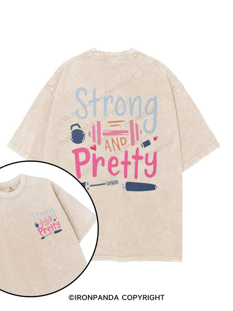 Strong and Pretty printed Gym Shirt