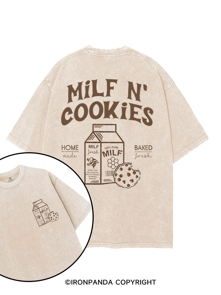 MILF N’ COOKIES printed Gym Shirt