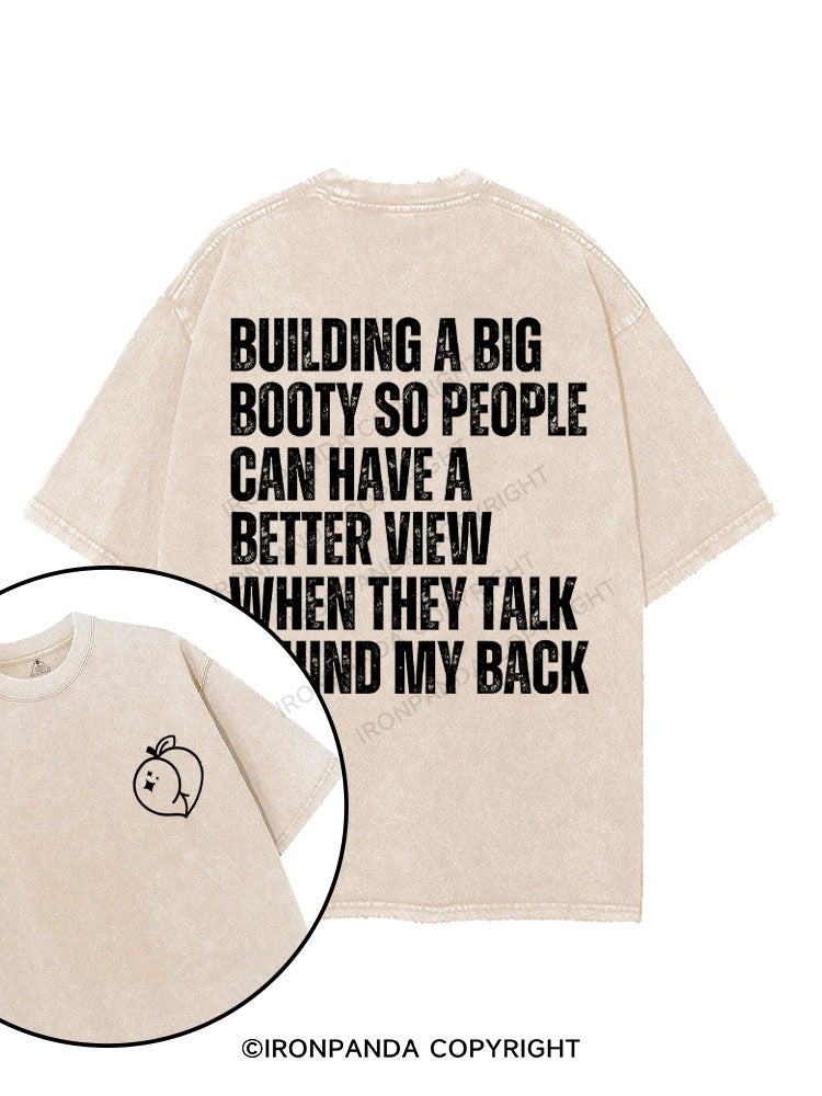 Building a Big Booty printed Gym Shirt