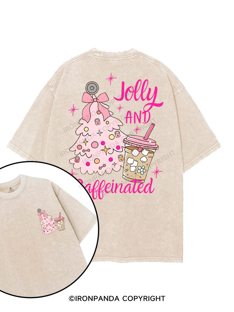 Jolly and Caffeinated printed Gym Shirt