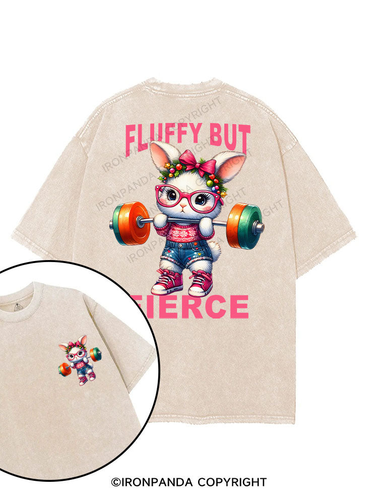 Fluffy but Fierce! printed Gym Shirt