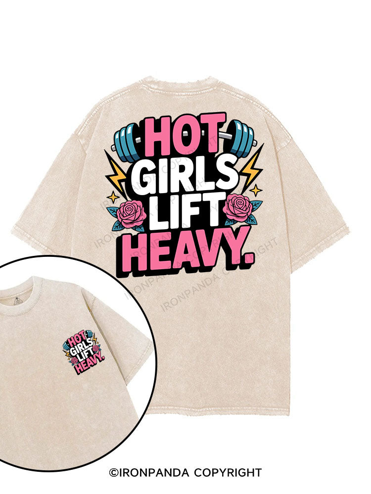 Hot Girls Lift Heavy printed Gym Shirt