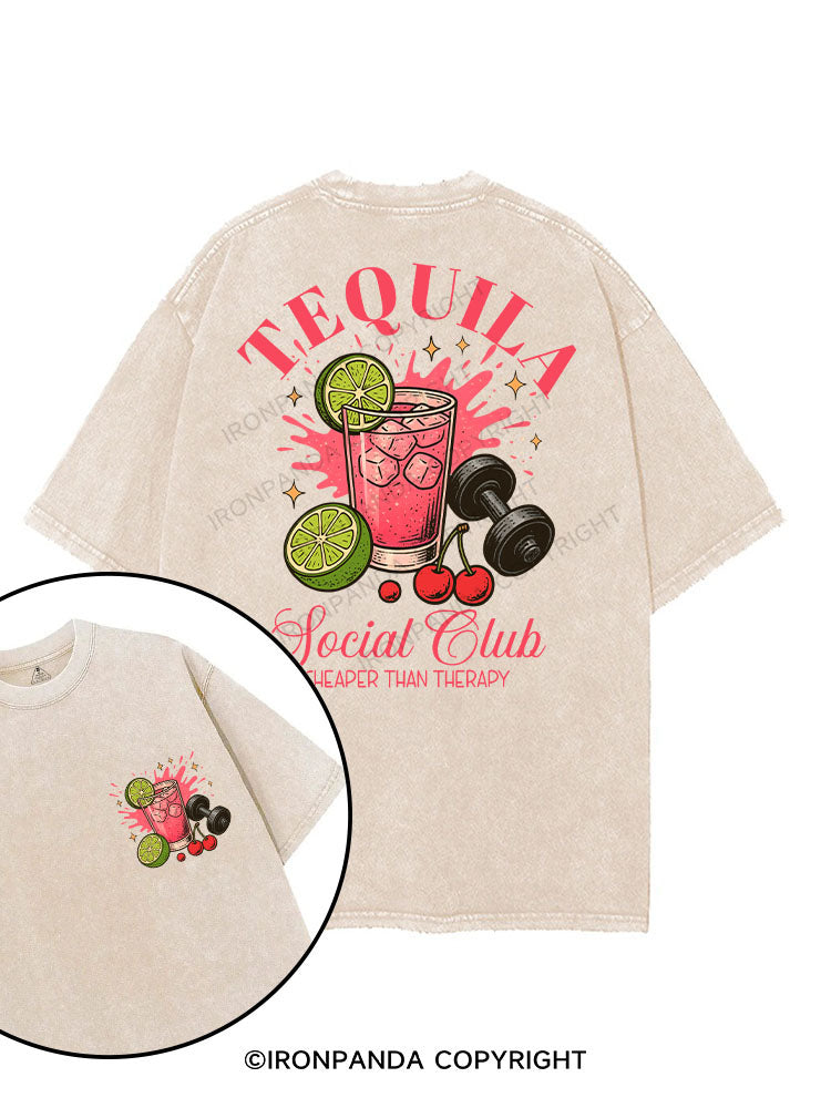 Tequila Social Club printed Gym Shirt