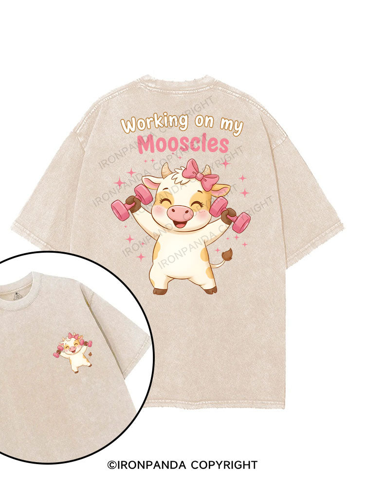 Working on my Mooscles printed Gym Shirt