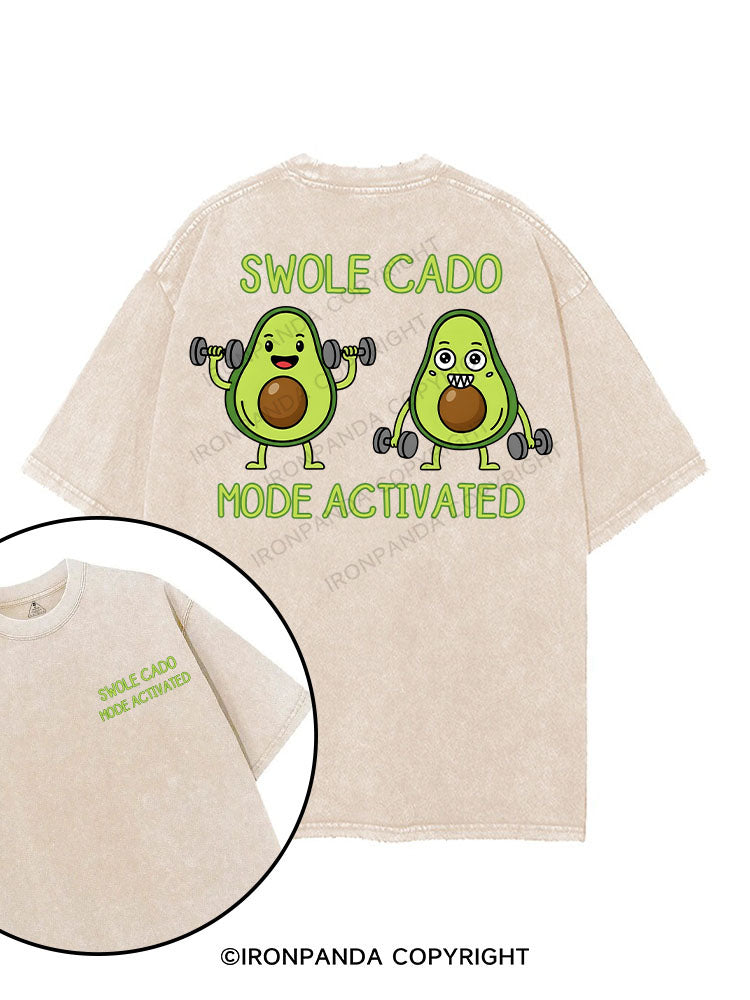 Swole-cado Mode Activated! printed Gym Shirt