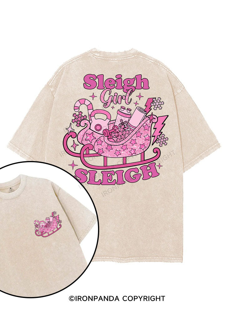 sleigh girl sleigh printed Gym Shirt