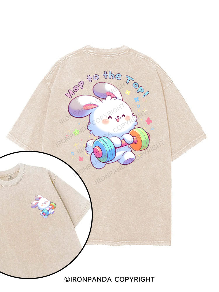 Hop to the Top! printed Gym Shirt