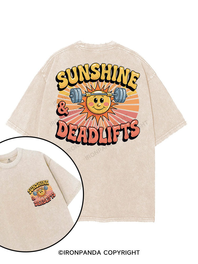 Sunshine & Deadlifts printed Gym Shirt