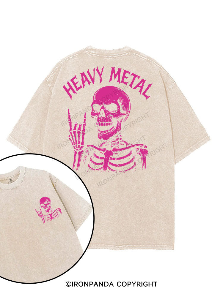 HEAVY METAL printed Gym Shirt