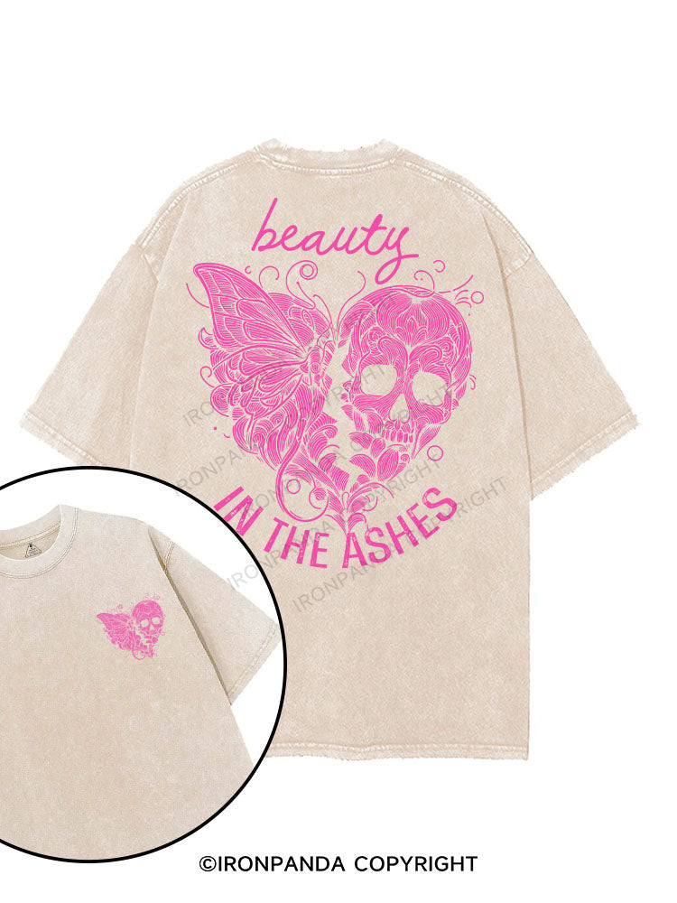 BEAUTY IN THE ASHES printed Gym Shirt