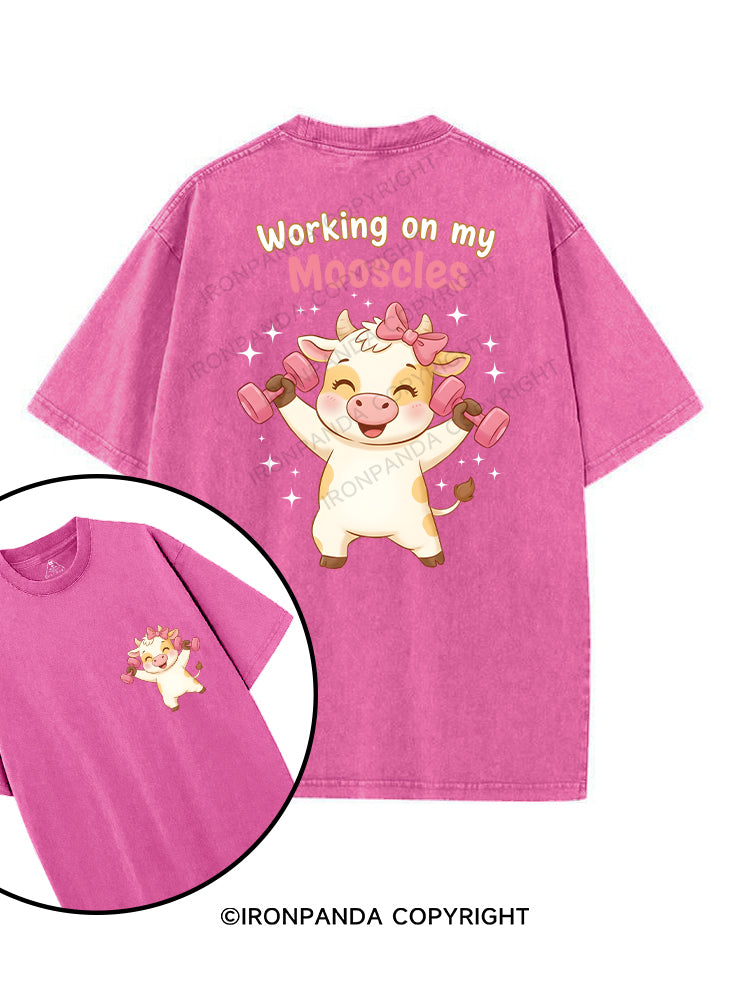 Working on my Mooscles printed Gym Shirt