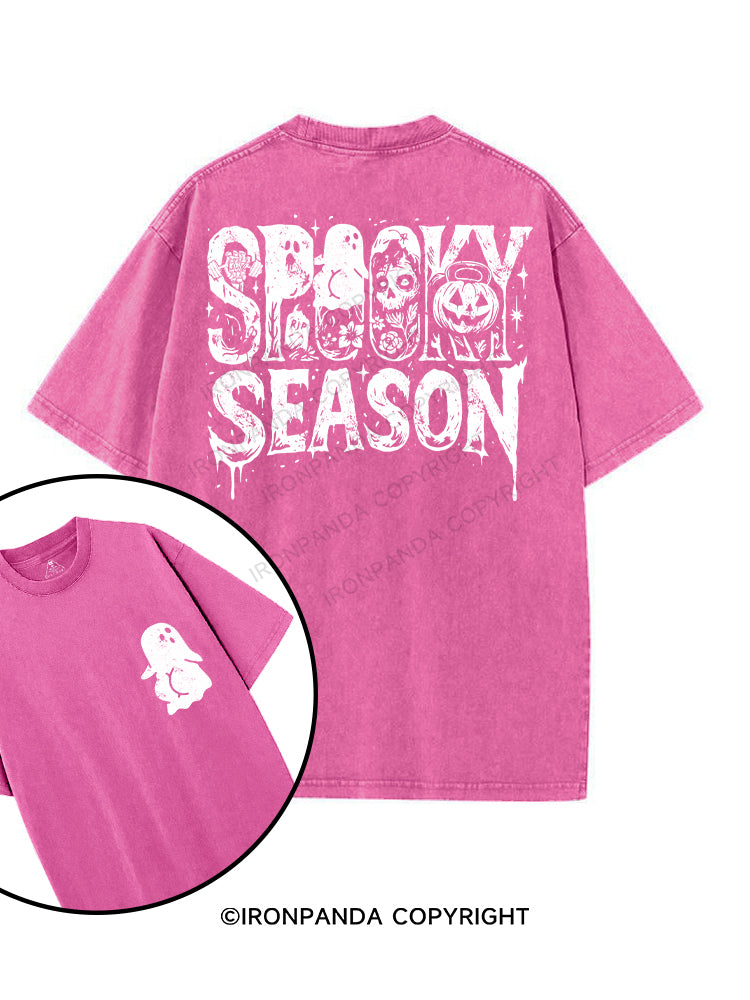 spooky season printed Gym Shirt