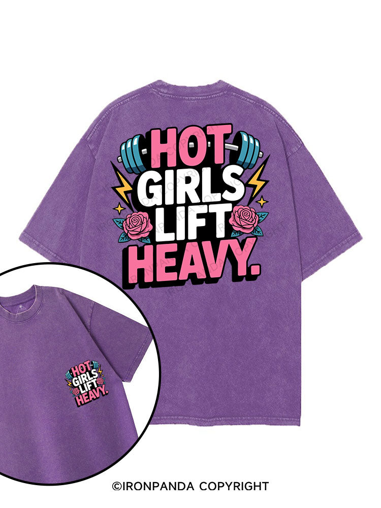 Hot Girls Lift Heavy printed Gym Shirt