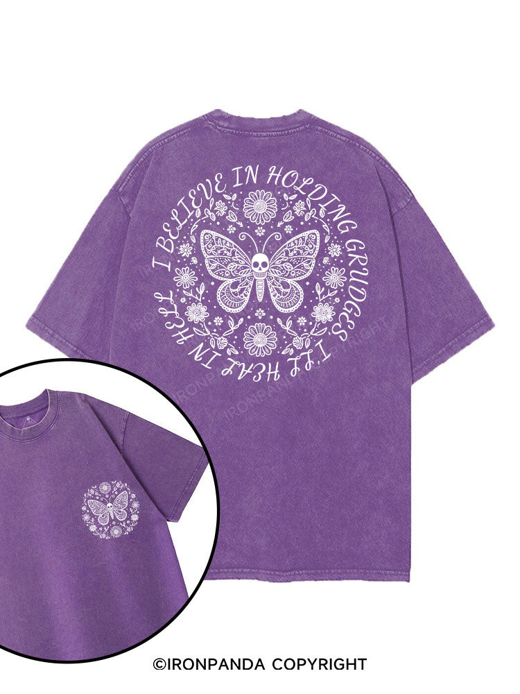 I Believe in Holding Grudges printed Gym Shirt