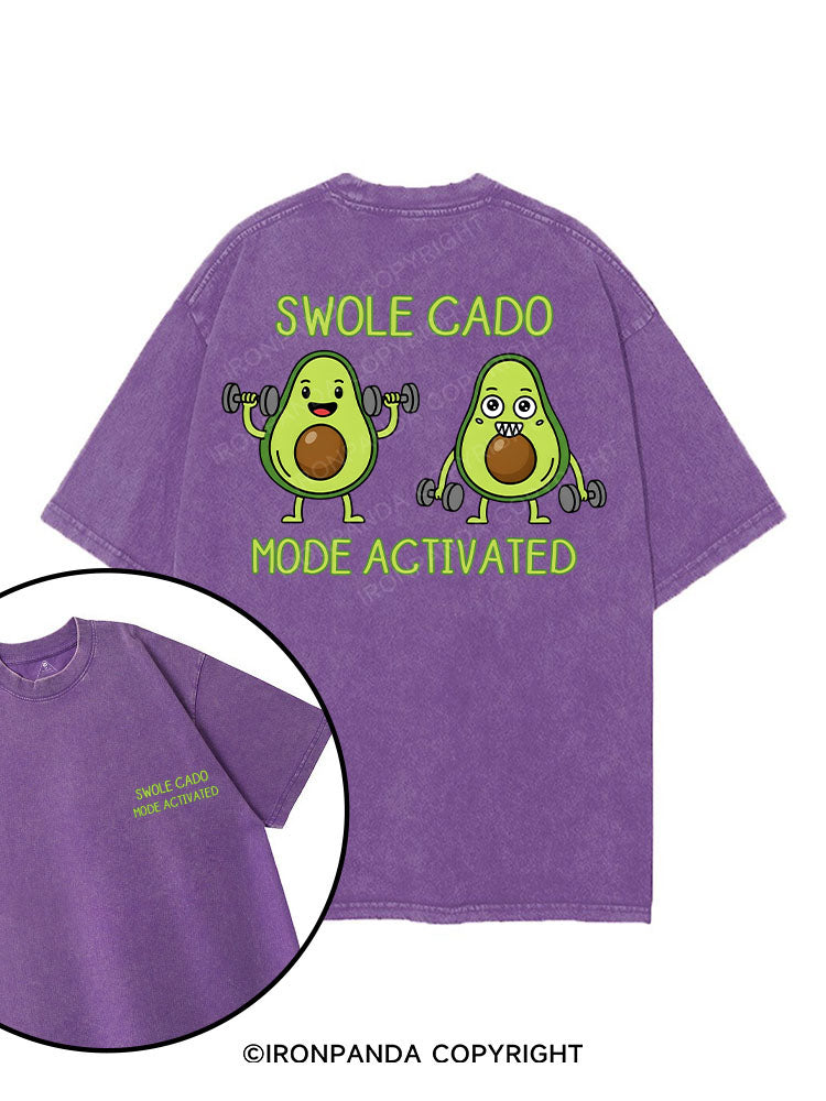 Swole-cado Mode Activated! printed Gym Shirt