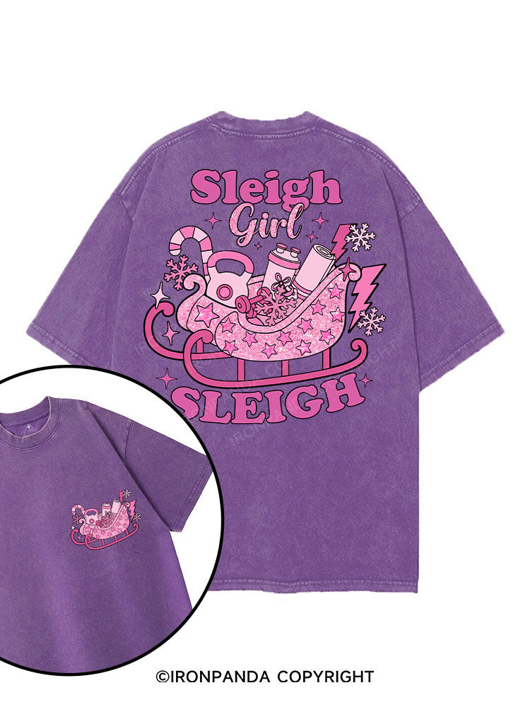sleigh girl sleigh printed Gym Shirt