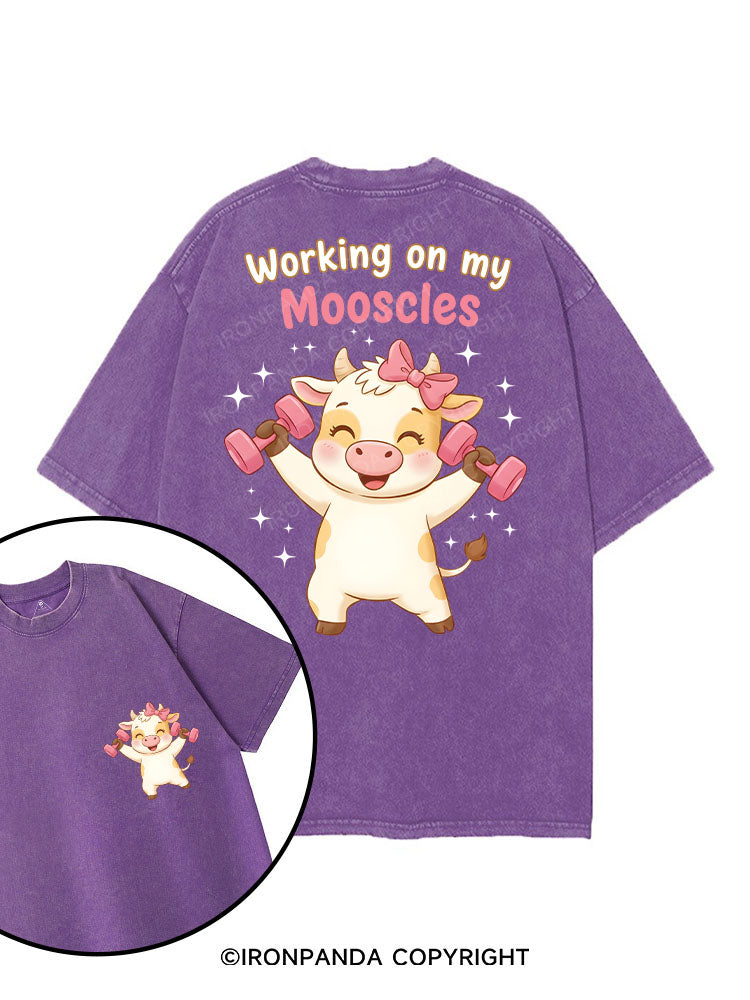 Working on my Mooscles printed Gym Shirt