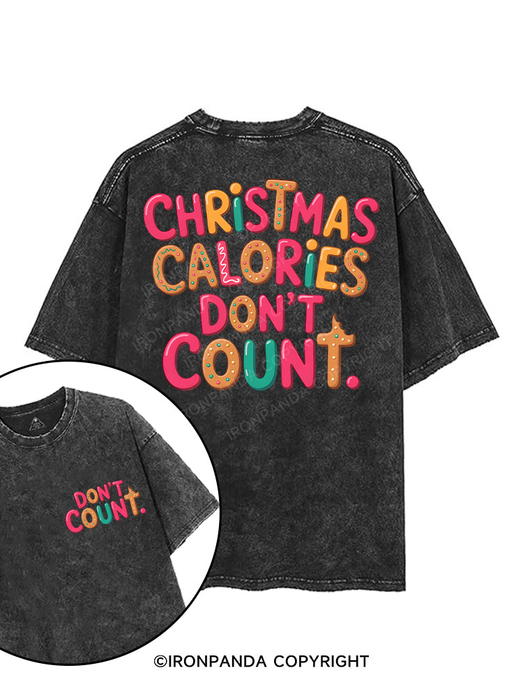 Christmas Calories Don’t Count printed Gym Shirt