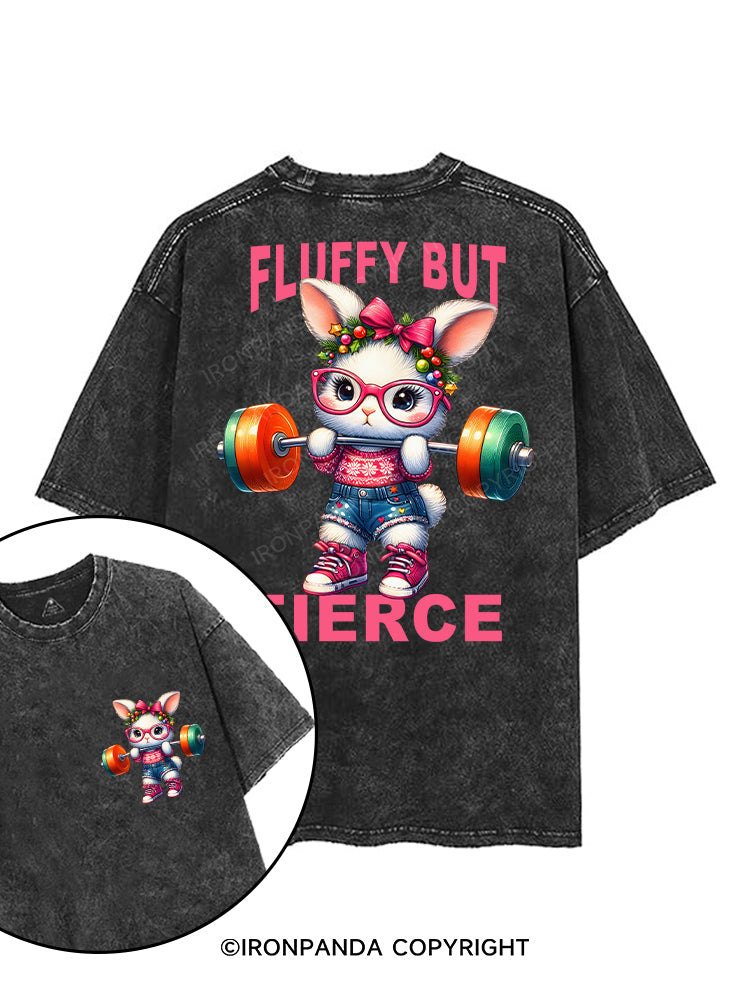 Fluffy but Fierce! printed Gym Shirt