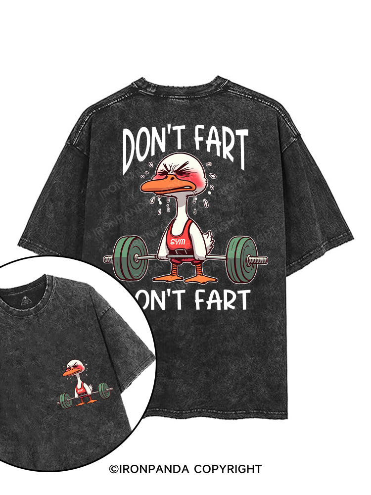 DON'T FART printed Gym Shirt