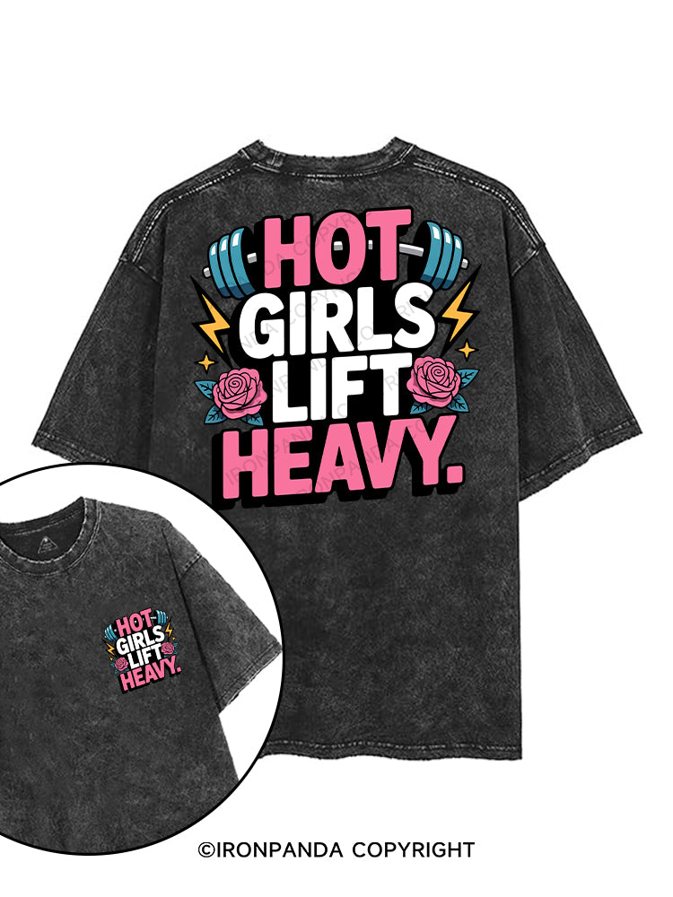 Hot Girls Lift Heavy printed Gym Shirt