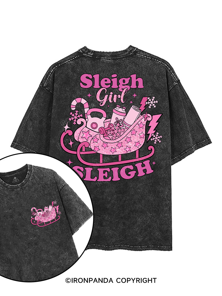 sleigh girl sleigh printed Gym Shirt