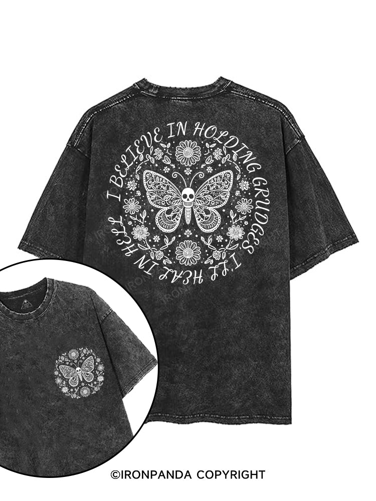 I Believe in Holding Grudges printed Gym Shirt