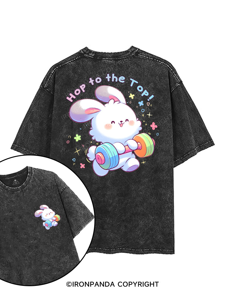 Hop to the Top! printed Gym Shirt
