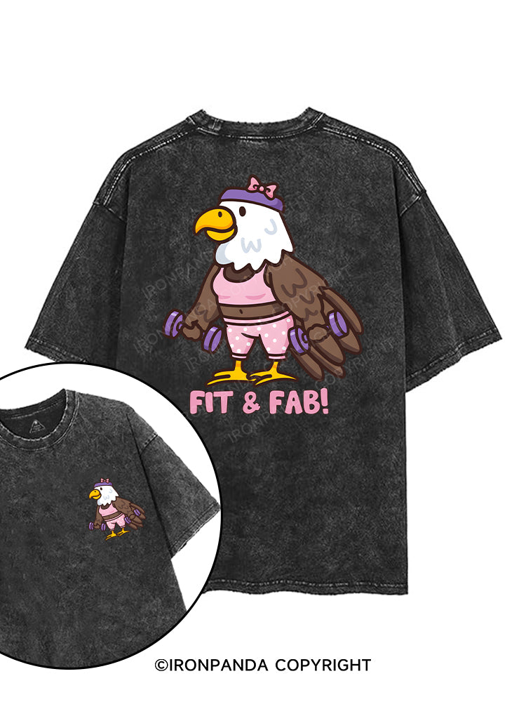 FIT & FAB! printed Gym Shirt
