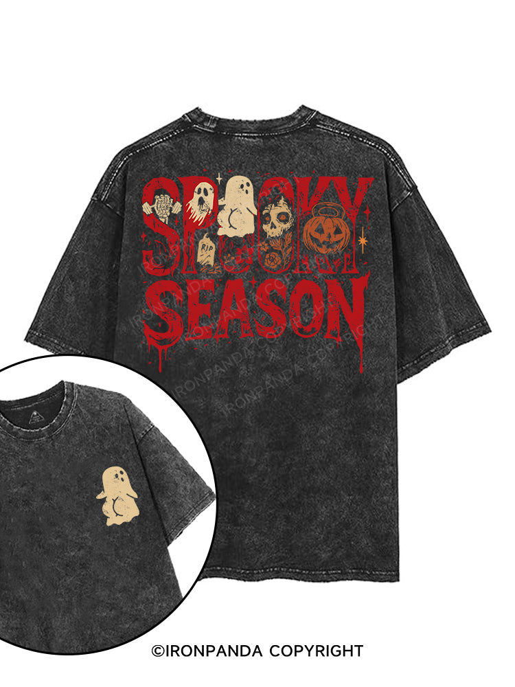 spooky season printed Gym Shirt