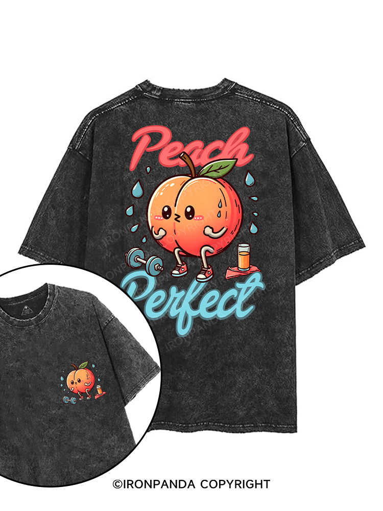 PEACH PERFECT printed Gym Shirt