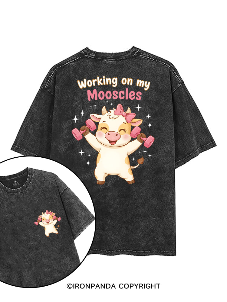 Working on my Mooscles printed Gym Shirt