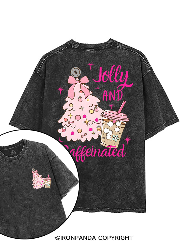 Jolly and Caffeinated printed Gym Shirt