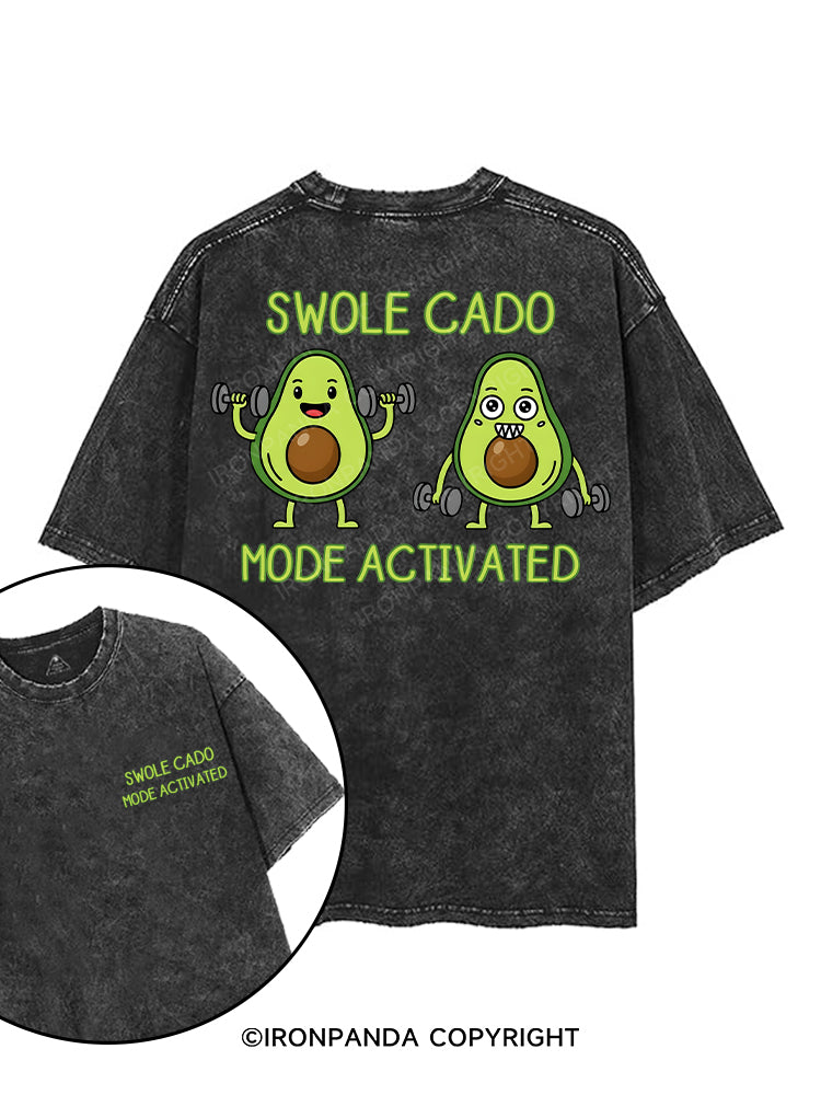 Swole-cado Mode Activated! printed Gym Shirt