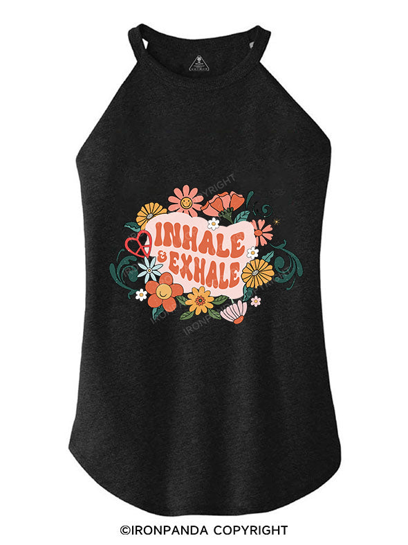 INHALE EXHALE TRI ROCKER COTTON TANK