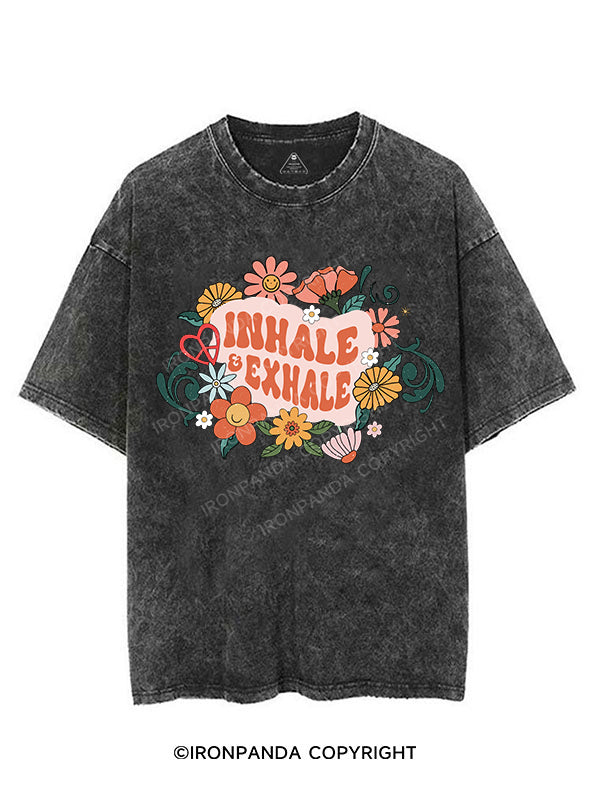 INHALE EXHALE VINTAGE GYM SHIRT