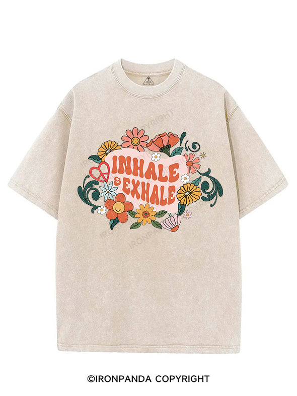 INHALE EXHALE VINTAGE GYM SHIRT