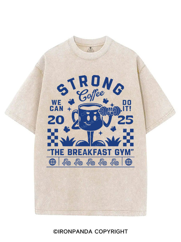 STRONG COFFEE VINTAGE GYM SHIRT