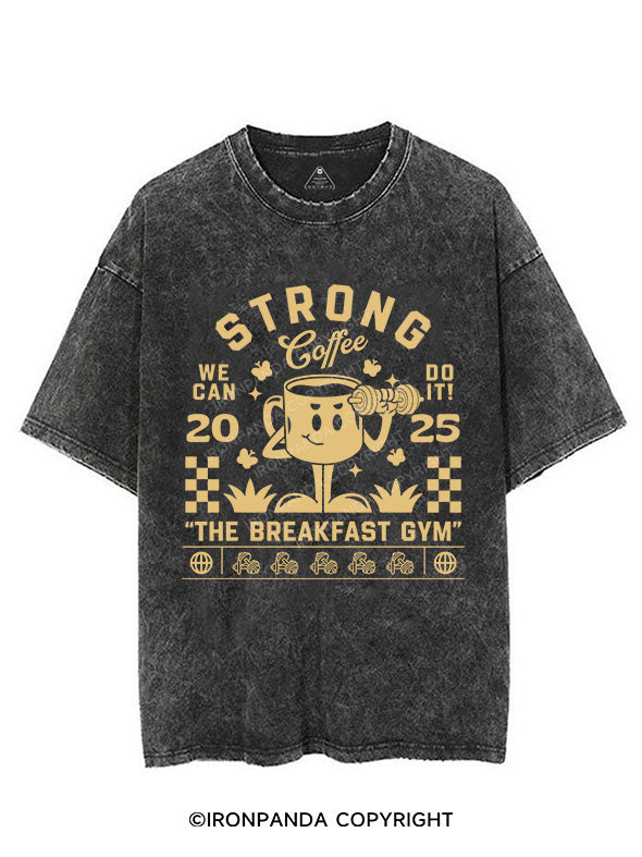 STRONG COFFEE VINTAGE GYM SHIRT