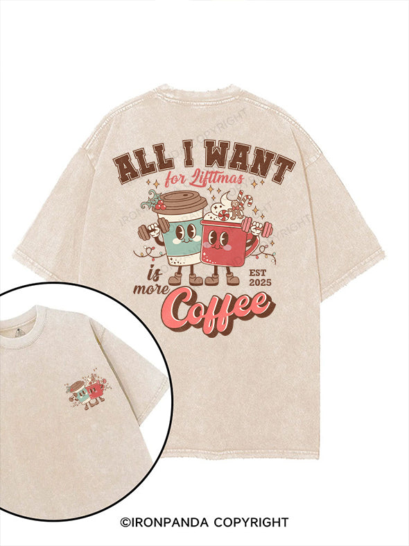 All I want for lifttmas is more Coffee printed Gym Shirt