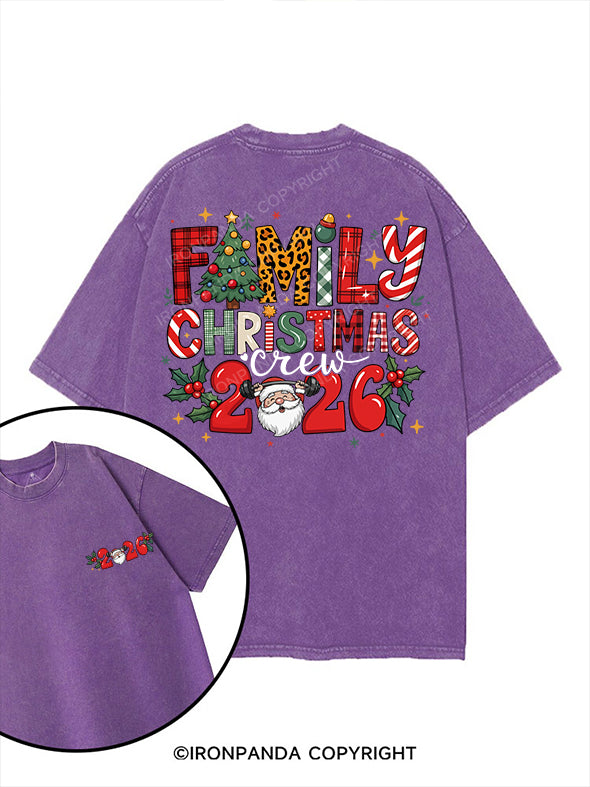 family christmas crew 2026 printed Gym Shirt